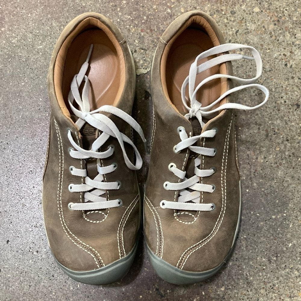 Keen Brown Leather Sneakers